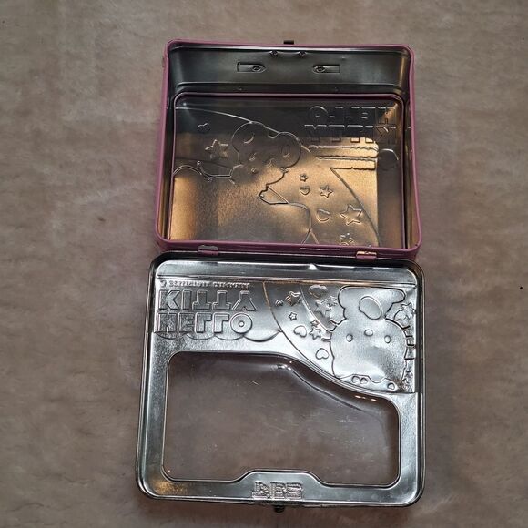 Hello Kitty Pink Tin with Handle, Approximately 7" x 6.5" x 3" - Picture 5 of 7